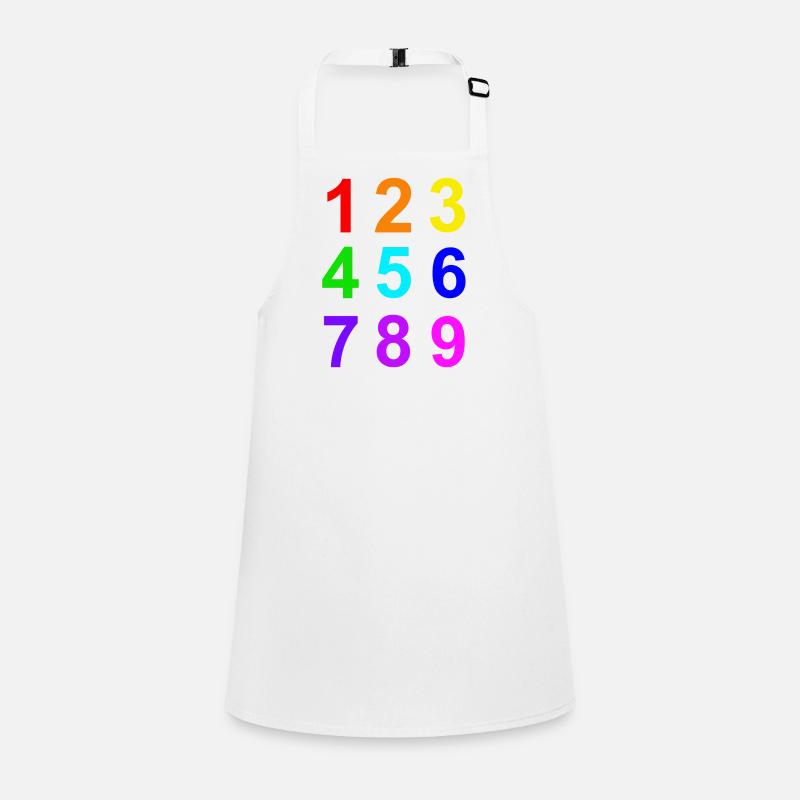Apprenez les nombres 1 à 9 couleurs Tablier Enfant
