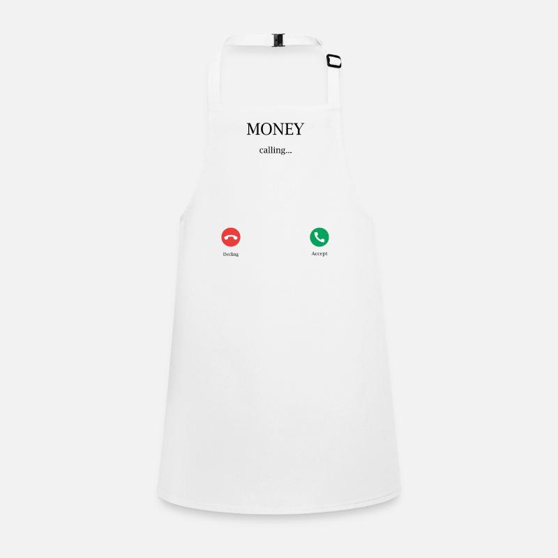 Das Geld ruft Schürze für Kinder