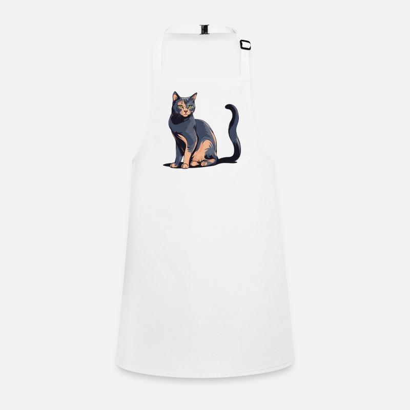 Mignon Maine Coon chat Siam idée cadeau pour animaux de compagnie Tablier Enfant