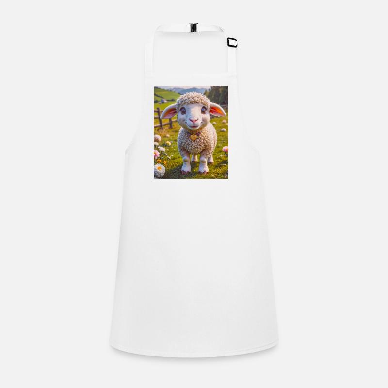 Animaux super mignons dans une ferme – moutons Tablier Enfant