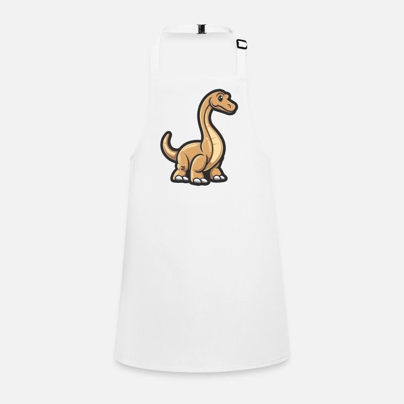 Dinosaur brontosaurus comic Children's Apron