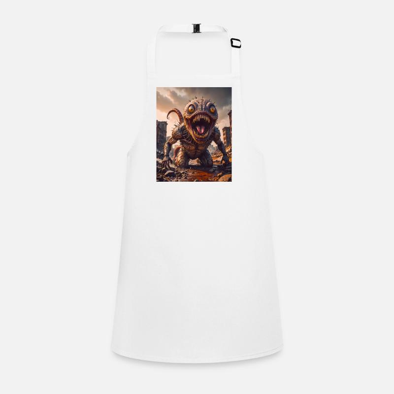 mutant monster half men half insect dark horror Children's Apron