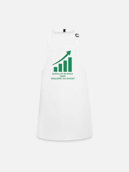 Online Business Motivation - Children's Apron - white - Front