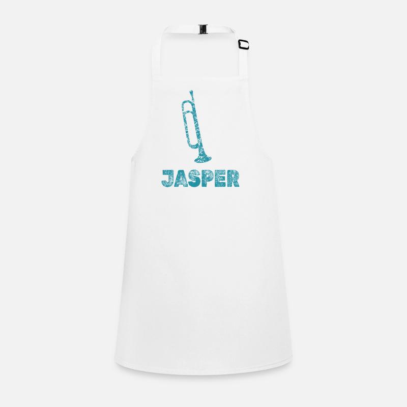 Jasper als Blasmusik Schürze für Kinder