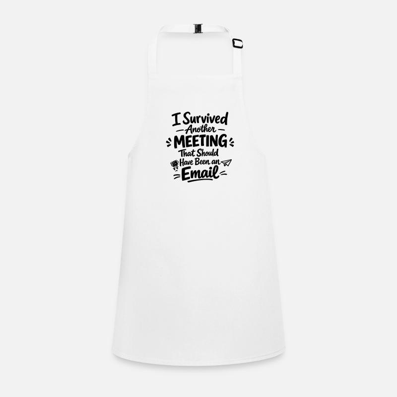 Drôle d’humour au bureau Conception des e-mails Tablier Enfant