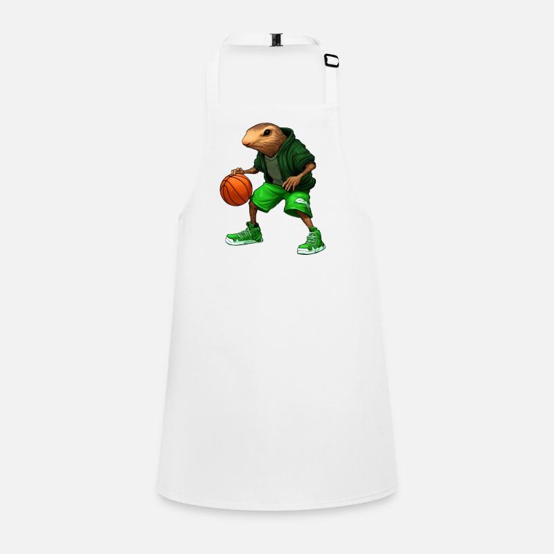 Mole Basketball Player Children's Apron