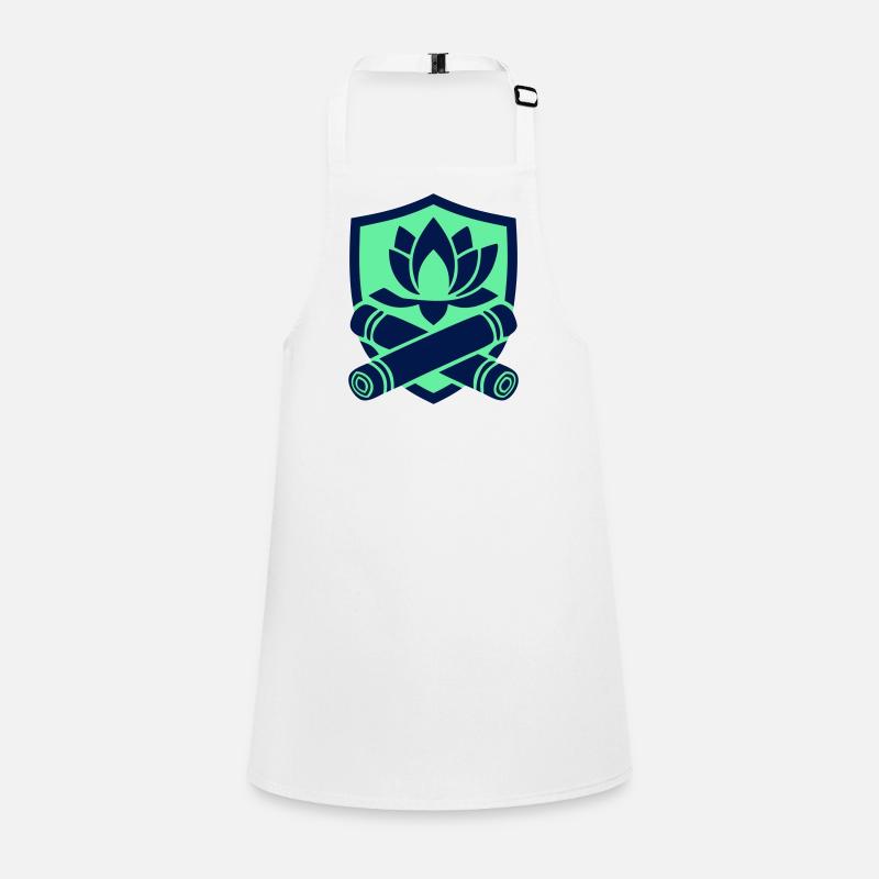 Logo du blason en bambou de lotus Tablier Enfant