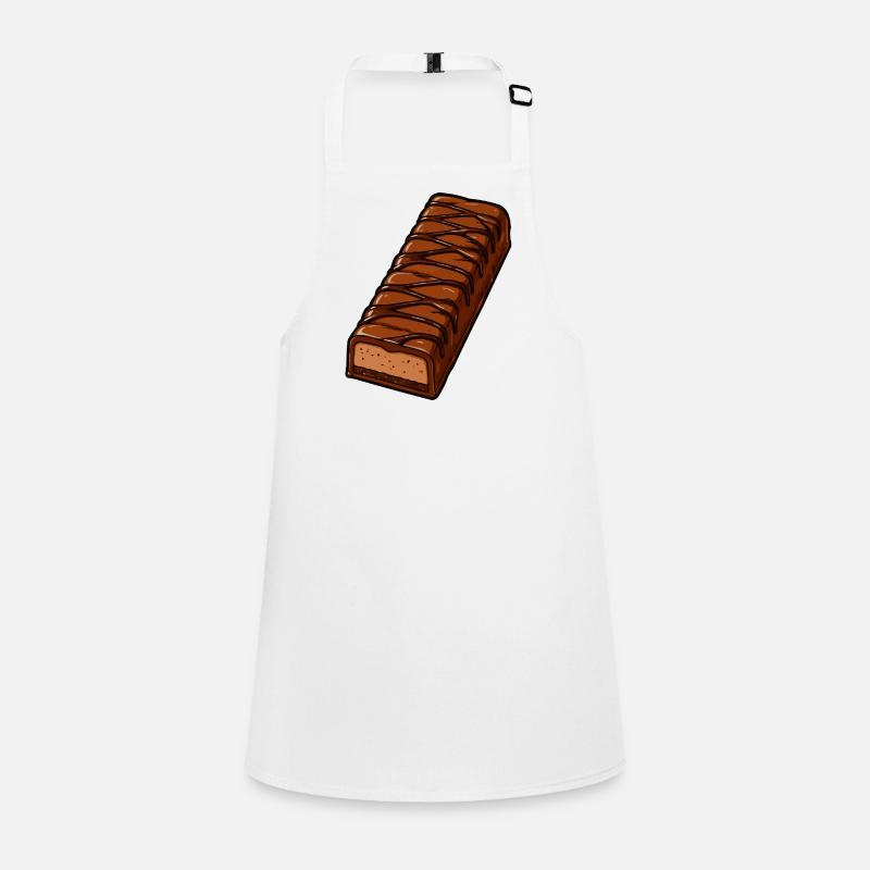Barre chocolatée avec glaçage en zigzag Tablier Enfant