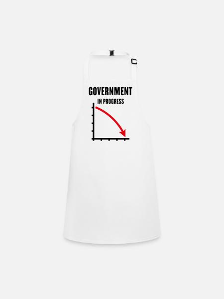 Government In Progress (Government Policy / POS2C) - Children's Apron - white - Front