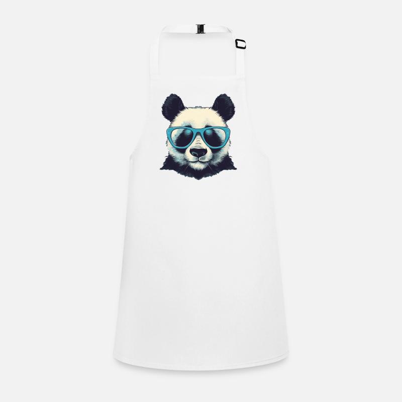 Cooler Panda mit Sonnenbrille Schürze für Kinder