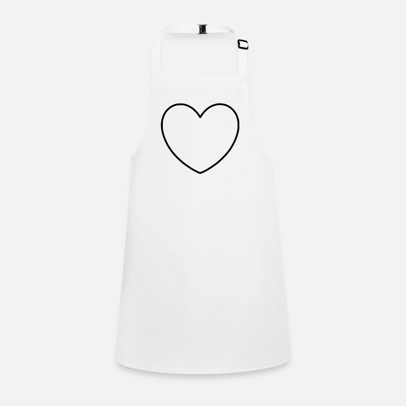 Black Heart Gift Children's Apron