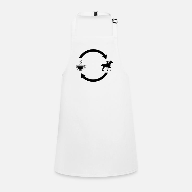 Kaffee laden Pfeile und Pferd 1 - Schürze für Kinder