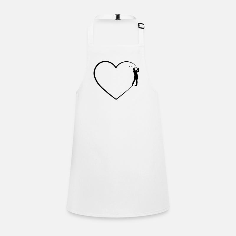 Heart 2 and Golf - Children's Apron