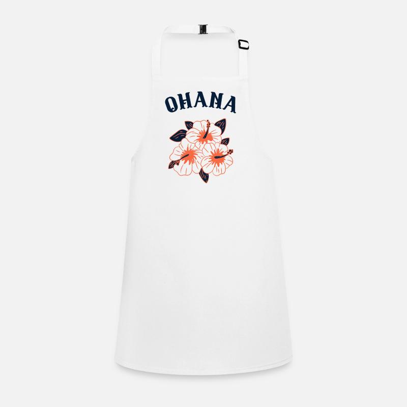 Conception de fleurs d’hibiscus hawaïennes, Ohana hawaii Tablier Enfant