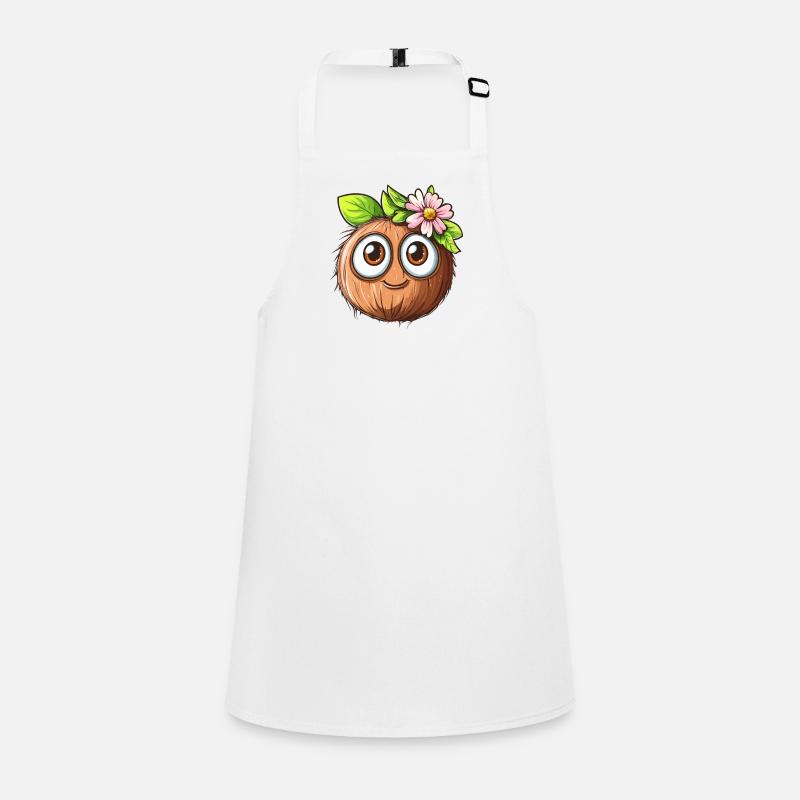 Coconut with big eyes Children's Apron