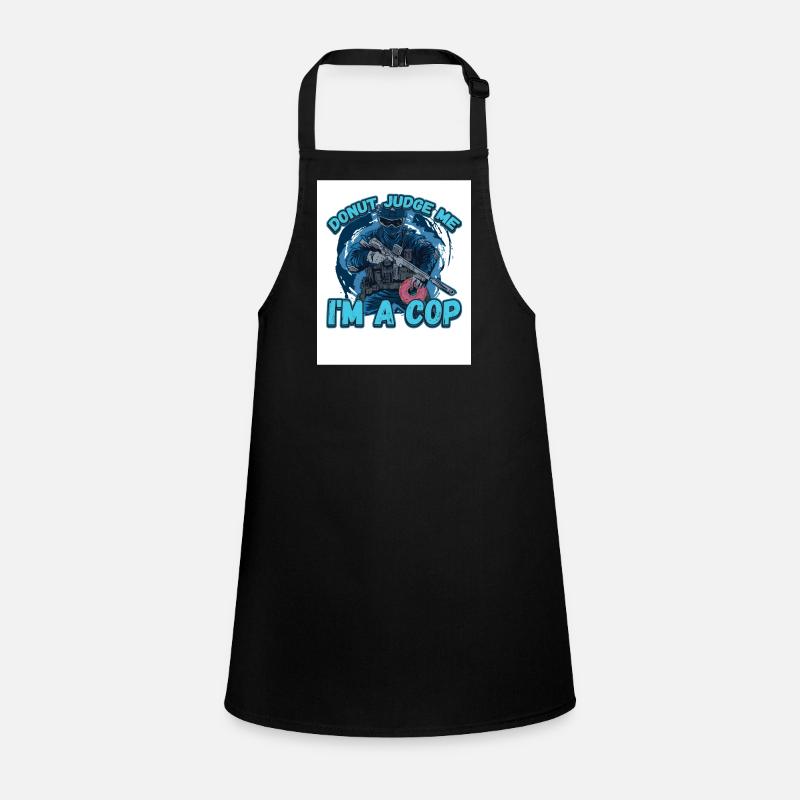 Donut Judge Me Im A Cop Schürze für Kinder