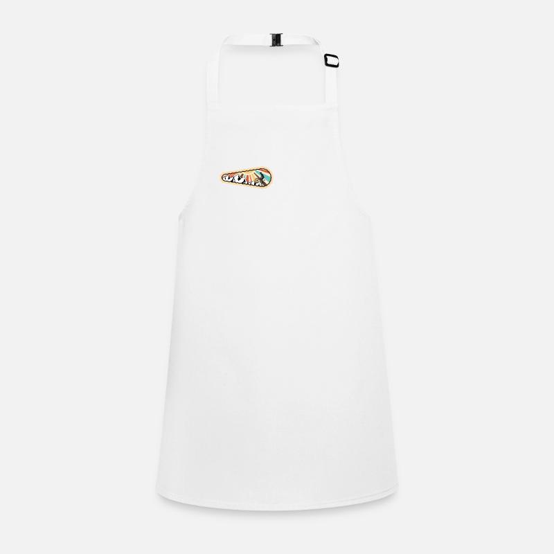 Bicycle chain, cyclists and mountains - Children's Apron