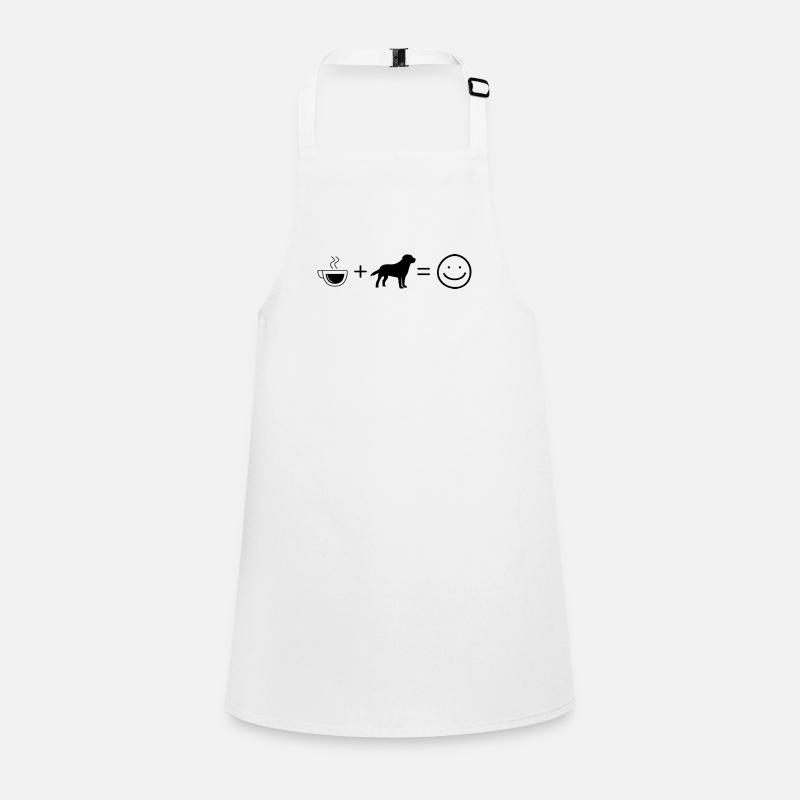 Café Smile Face et Chien - Tablier Enfant
