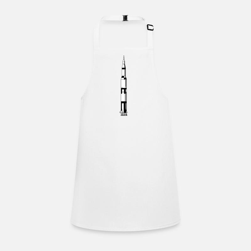 rakete rocket space shuttle ufo raumschiff mond Schürze für Kinder