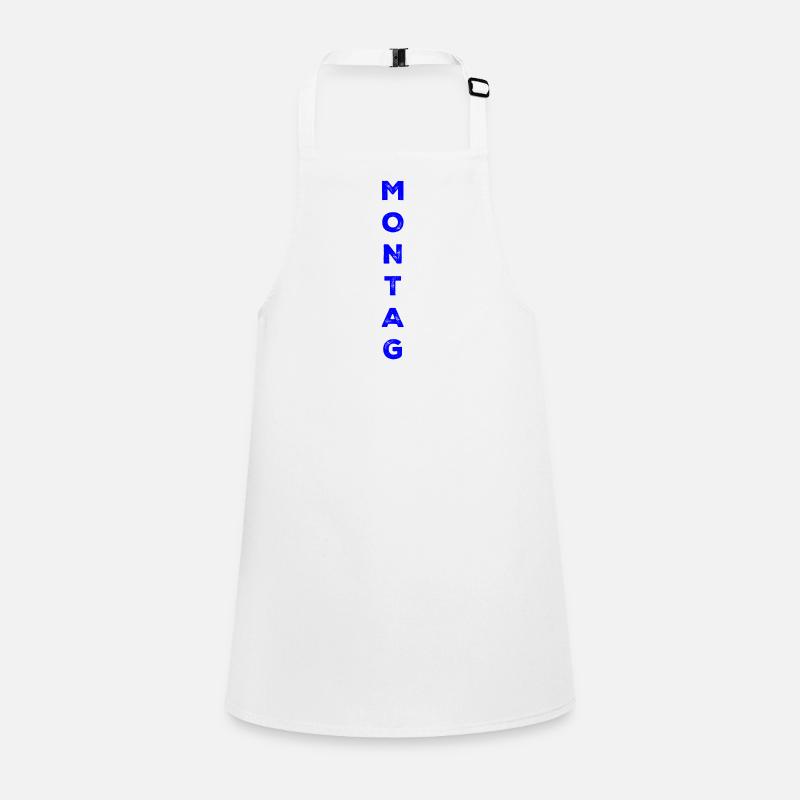 Monday - blue Children's Apron