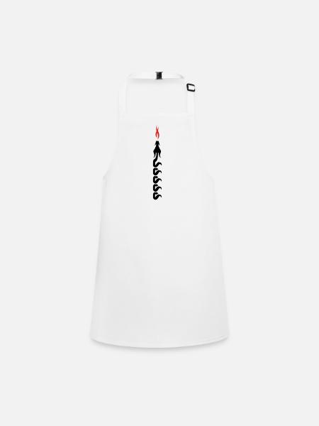 dragon - Tablier Enfant - blanc - Devant