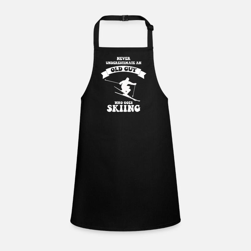 Never underestimate an old guy who loves skiing Children's Apron