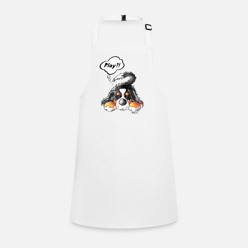 Playing Bernese Mountain Dog Children's Apron