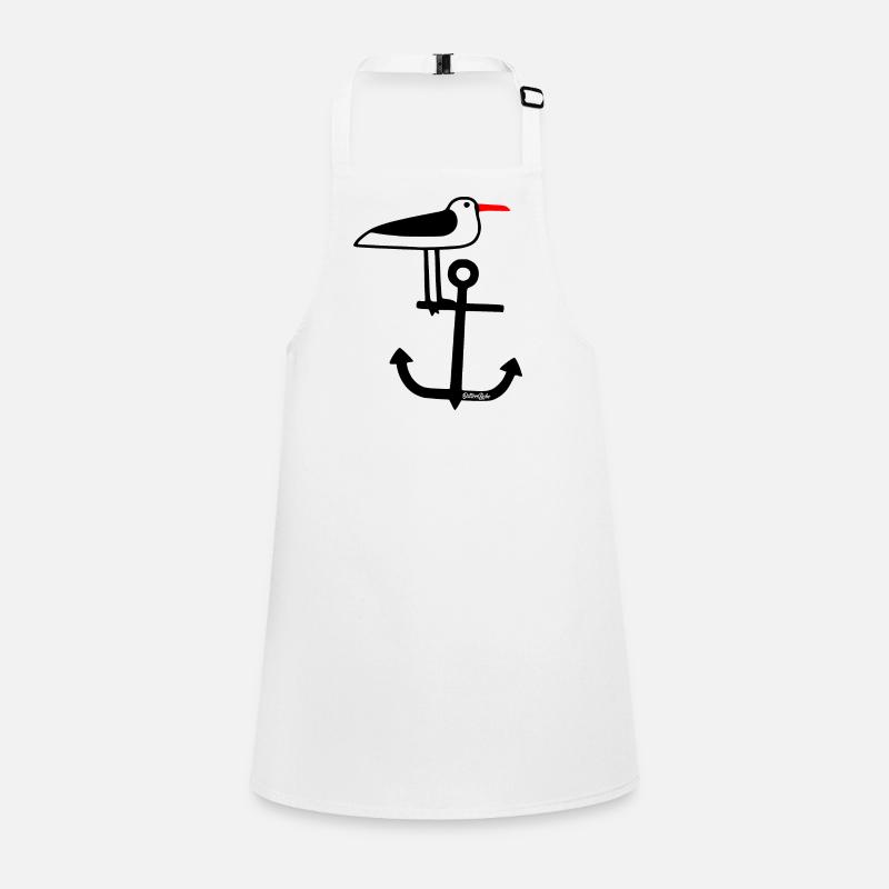 Ostseeliebe- The seagull on the anchor Children's Apron