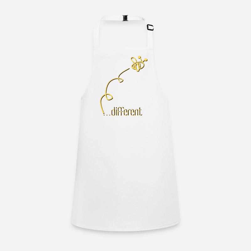 Bee Different - Sei anders! Statement Design Schürze für Kinder