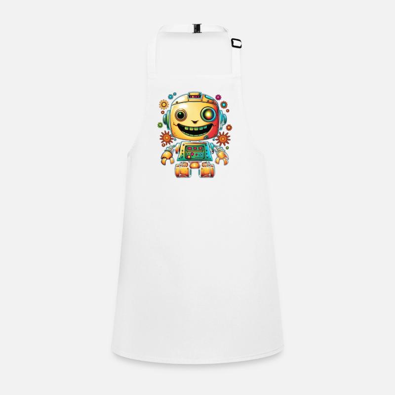 Neon Robot Pop Gear Children's Apron