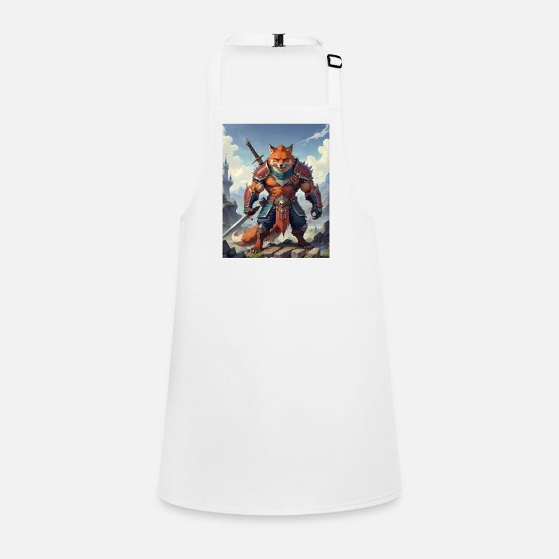 A monstrous behemoth beast a red fox as fantasy Children's Apron