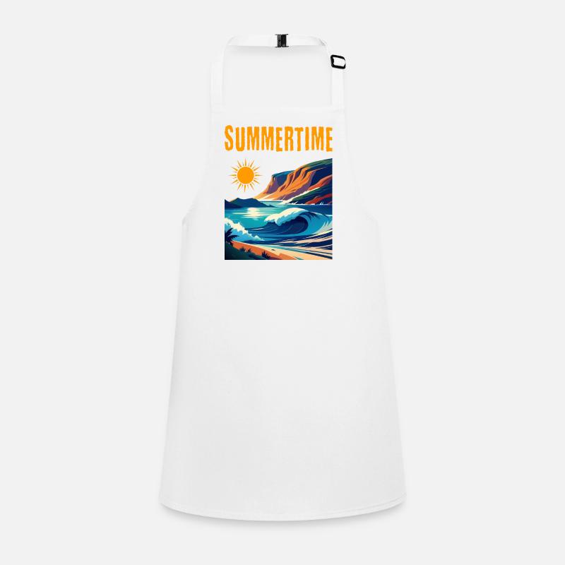 Summertime - schönes Sommerdesign Schürze für Kinder