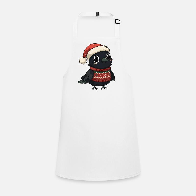 Noël de Corbeau Tablier Enfant