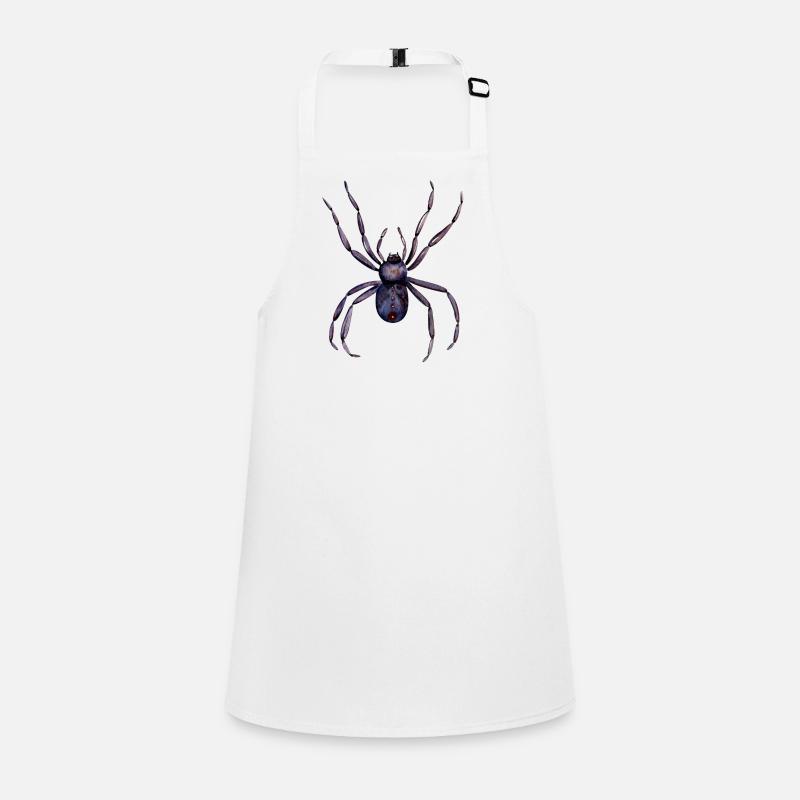 Spider Black Widow Insects Halloween Children's Apron