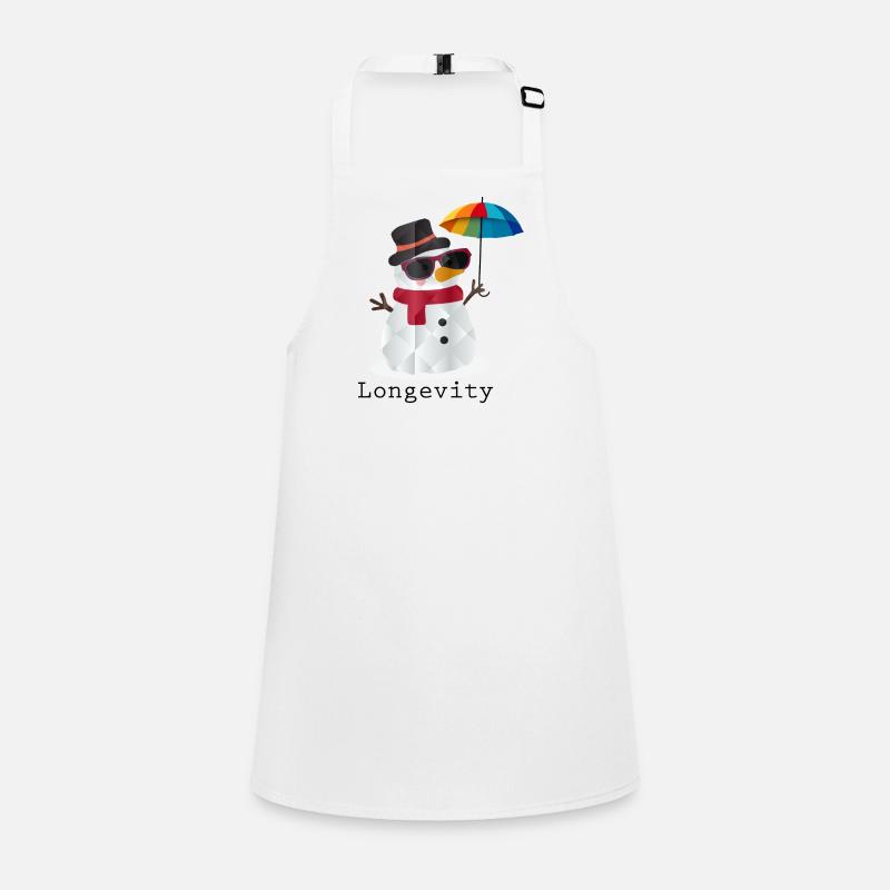 Longevity Snowman – Humorous Winter Design Children's Apron