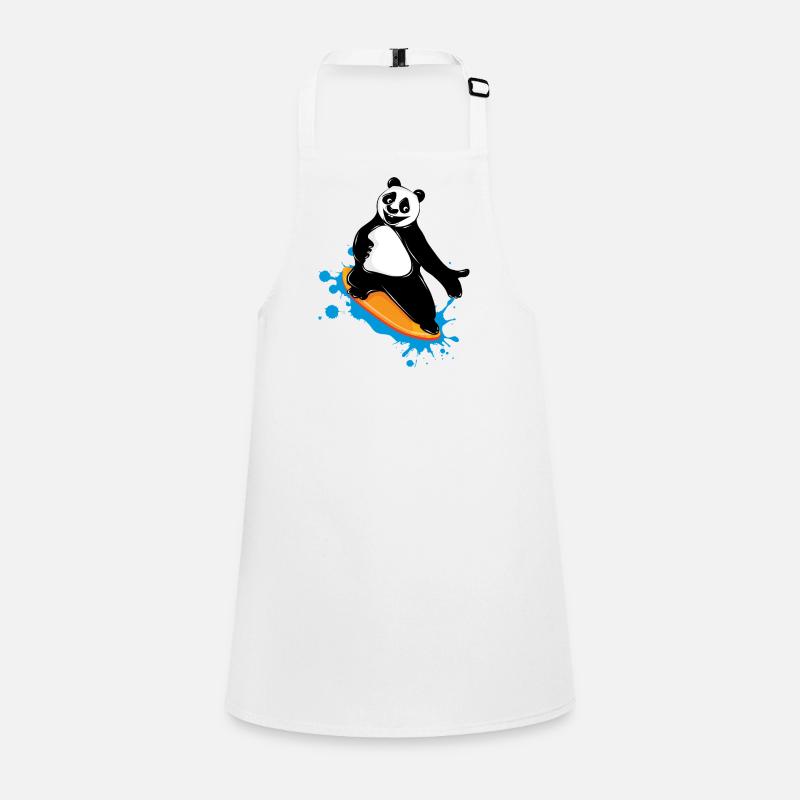 Surfing panda bear in graffiti style Children's Apron