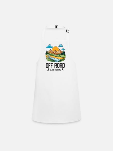 Ultra Running - Off Road - Children's Apron - white - Front