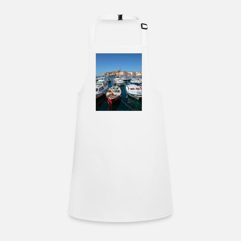 Blick auf den Hafen von Rovinj Schürze für Kinder