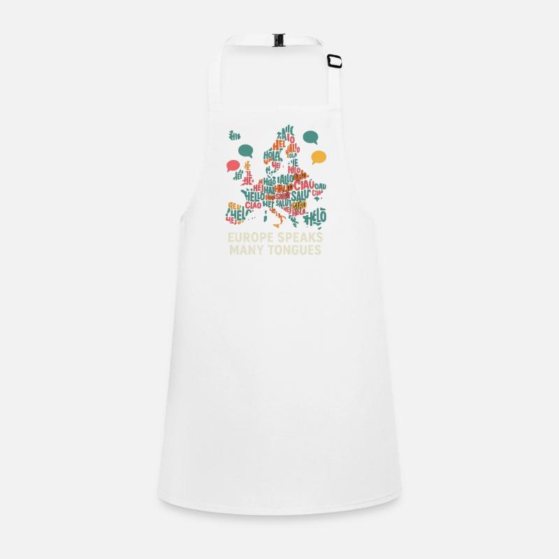 Language diversity Europe languages colorful Children's Apron