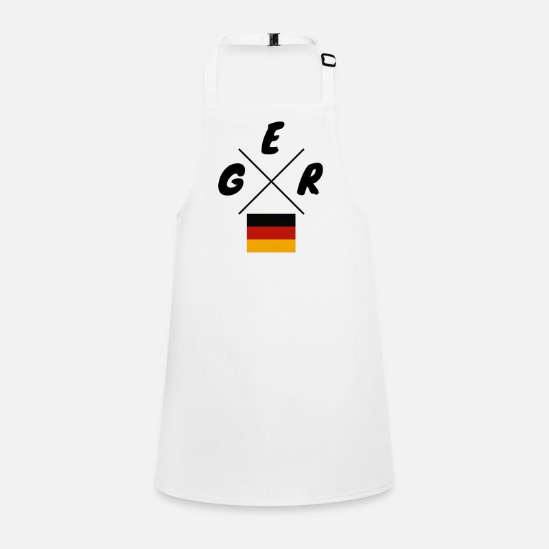 German Flags GER Lettering Children's Apron