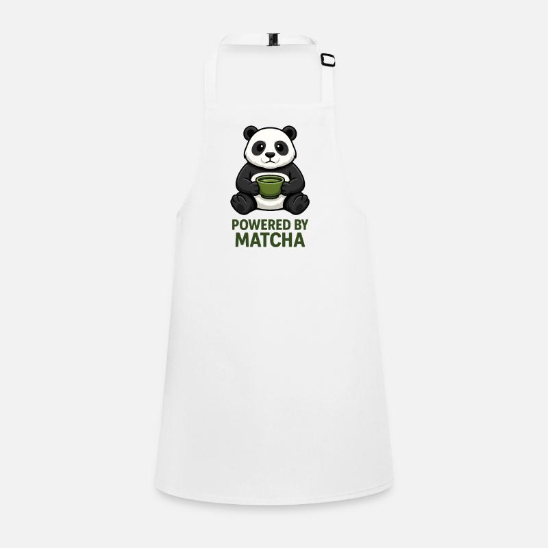 Panda with Matcha Mug Children's Apron