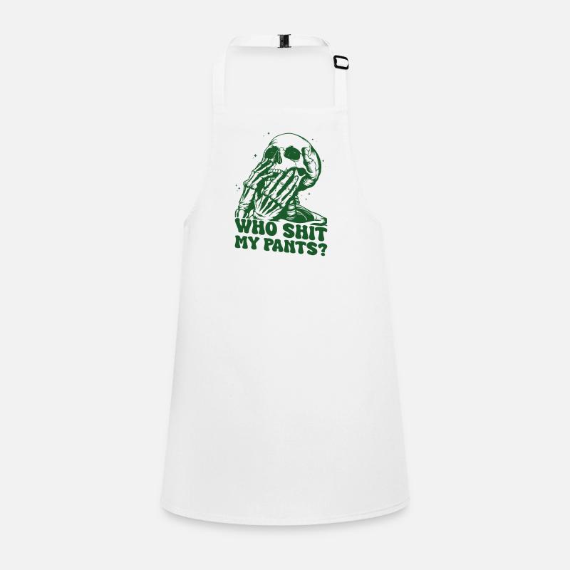 Who Shit My Pants Skeleton Children's Apron