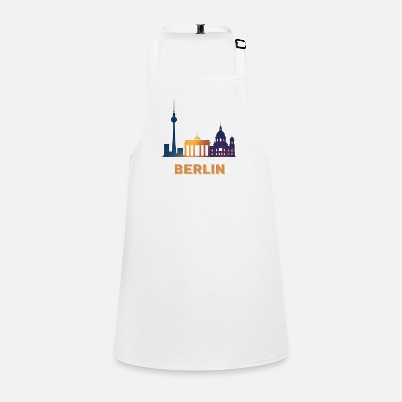 Berlin Skyline Gradient Children's Apron