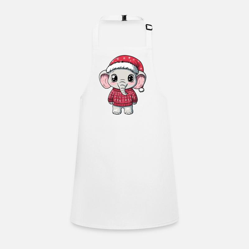 Noël des éléphants Tablier Enfant