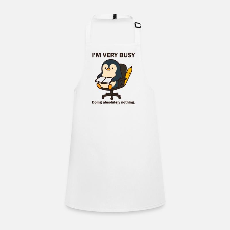 Very Busy Penguin Children's Apron