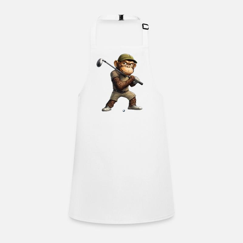 Monkey Golf / Golfeur Monkey Tablier Enfant