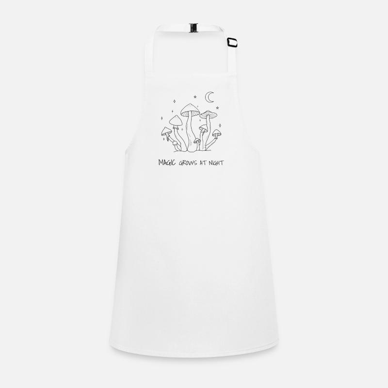 Magic Grows at Night Mushroom Design Children's Apron