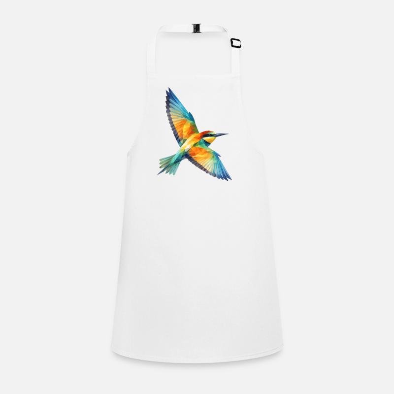 Art polygonal low polygon de Bee-Eater Bird Tablier Enfant