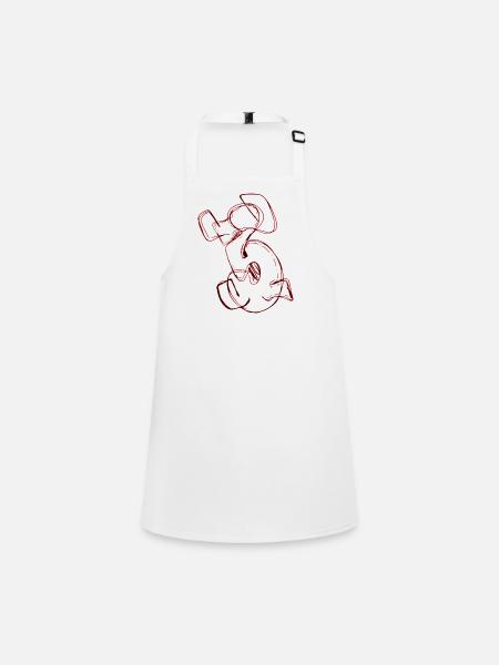 Favourite number 3 Three 3 - Children's Apron - white - Front