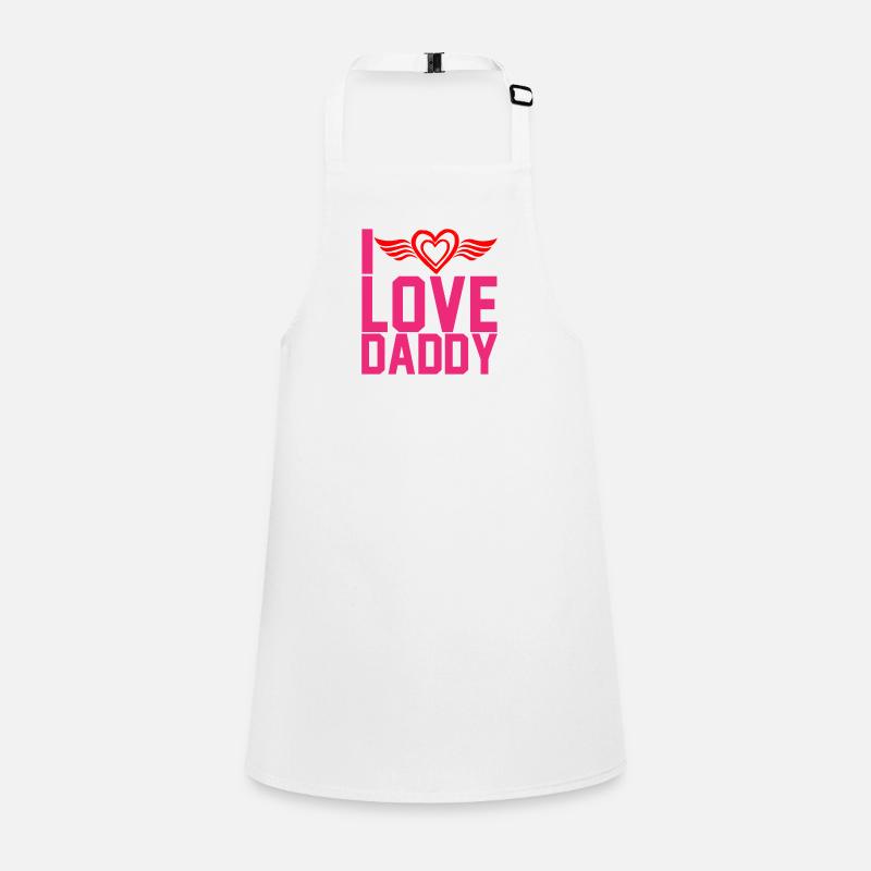 "I love daddy" Children's Apron